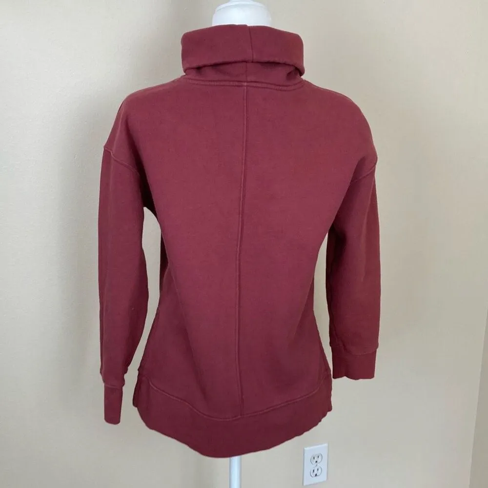 ATHLETA‎ 24/7 Funnel Neck Pullover Sweatshirt Size XS (E4) - Image 3