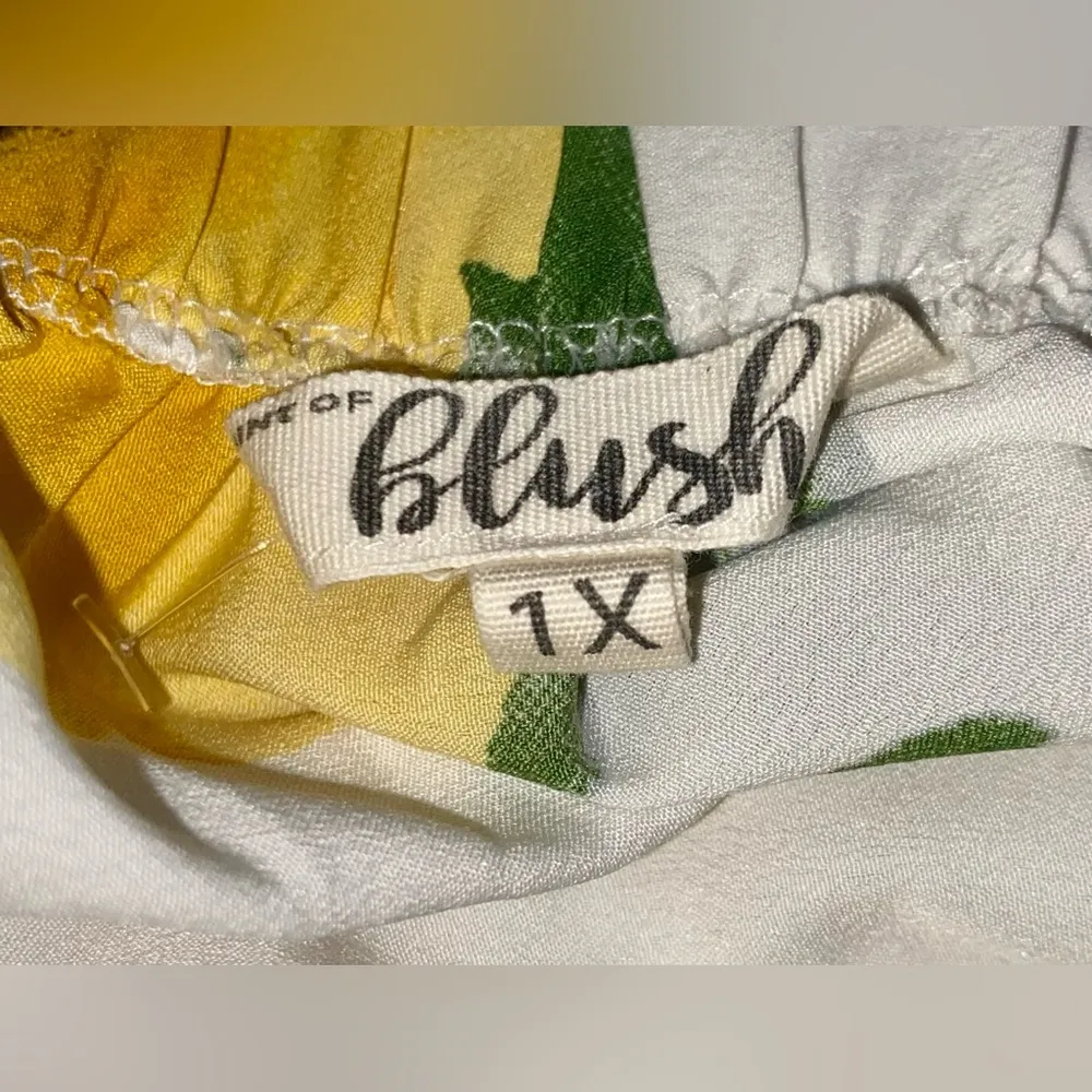 1X Hint of blush long sleeve jumper sunflower off the shoulder - Image 5