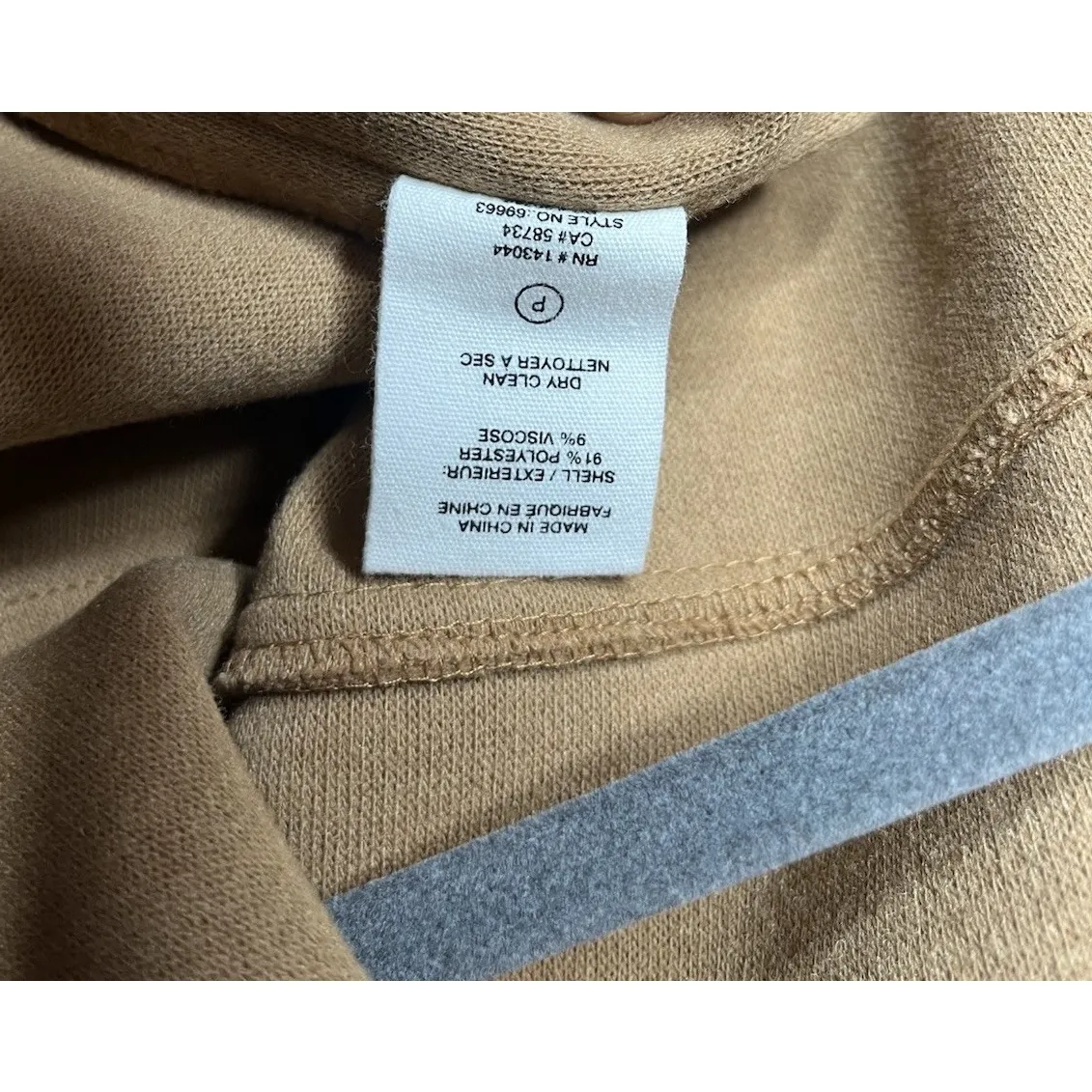 Avec Les Filles Camel Oversized Button Down Shacket Pockets Size Small - Image 6