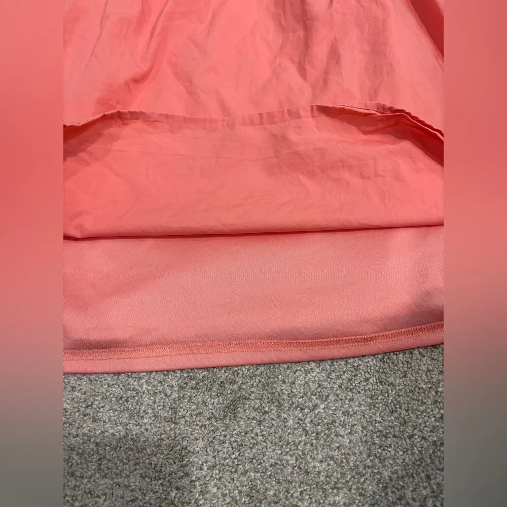 Altar’d State Puff Sleeve Sundress Sun dress Mini Dress Lined Large Cotton Coral - Image 8