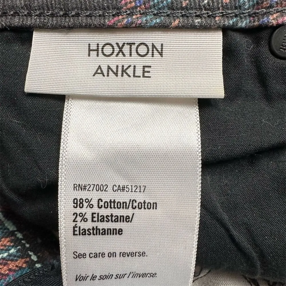 PAIGE Women's Hoxton Ankle Skinny Jeans Size 25 Black Atlantic Tartan Plaid - Image 7