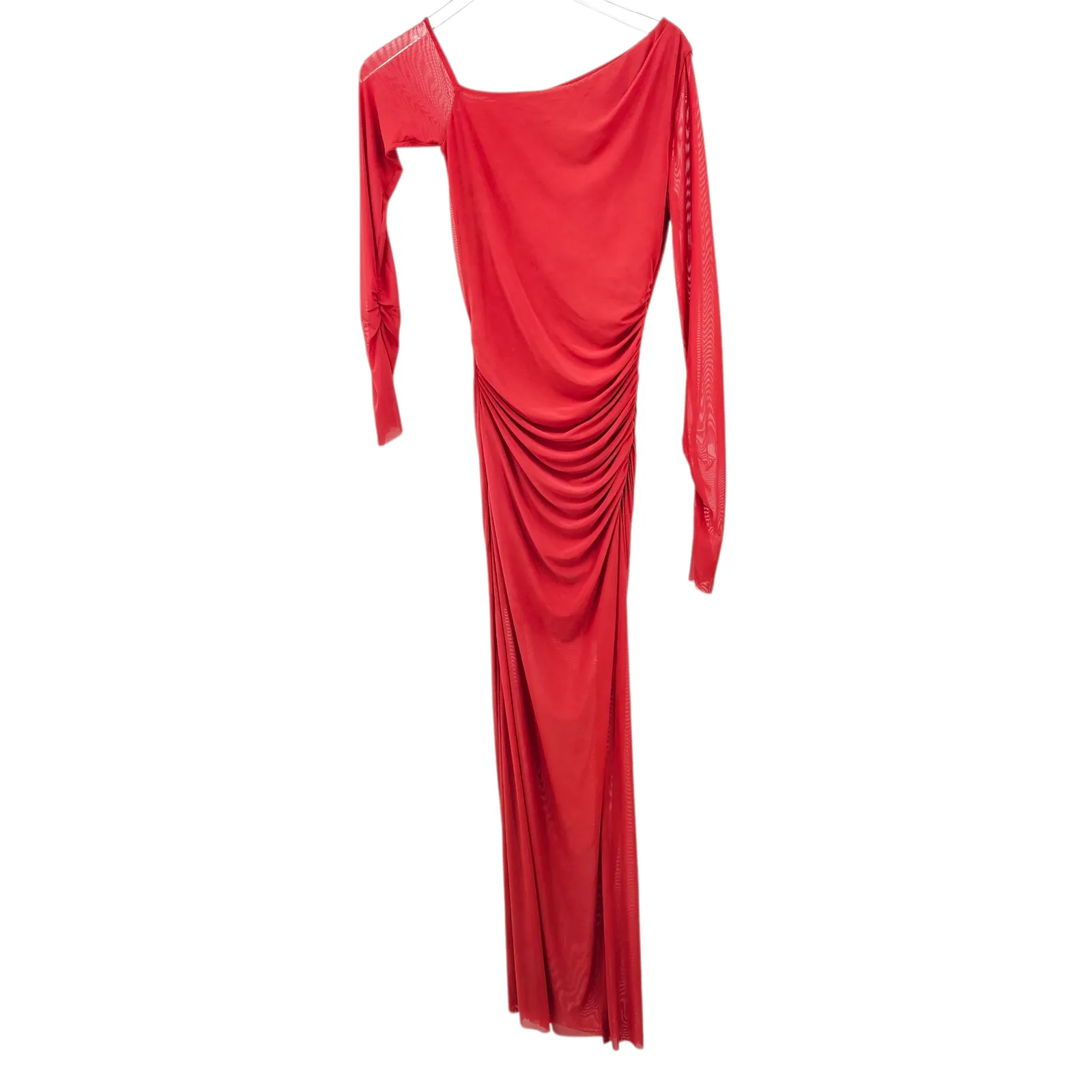 Bec + Bridge Fae Asym Long‎ Sleeve Dress Rouge Red US 4 - Image 4