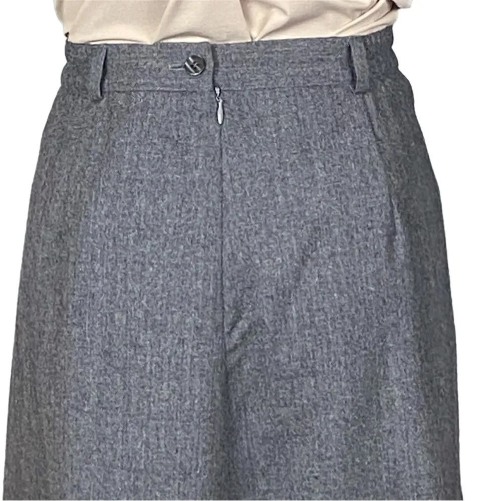 TALBOTS Gray 100% Wool Vintage skirt & blazer Suit Set circa 1990’s Size 12 EUC - Image 9