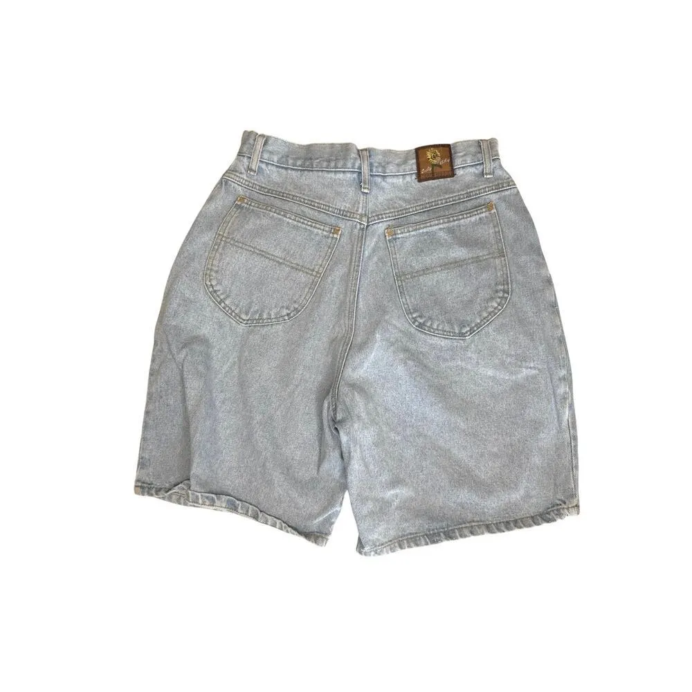 Vintage High Sierra Jorts Size 12 Light Wash 100% Cotton Denim Blue - Image 2