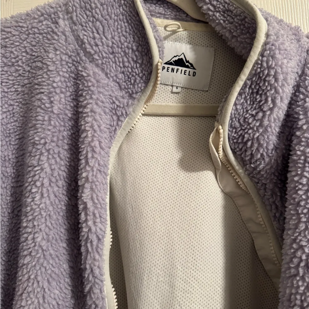 Madewell Penfield Lavender Cropped Fleece Jacket - Image 7