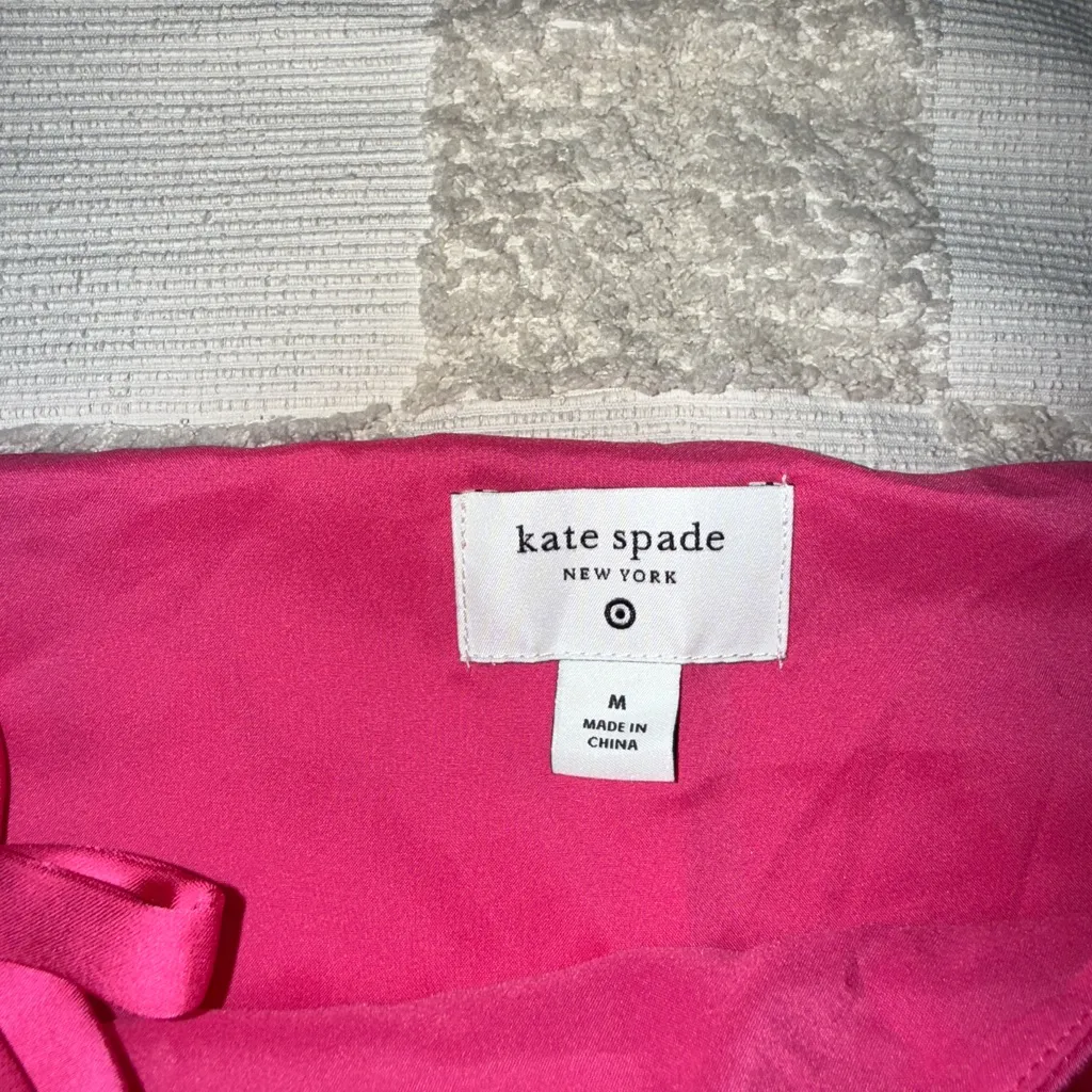 NWT Kate Spade Vibrant Pink Bow Strap Dress
Size M - Image 4