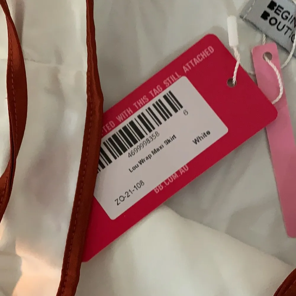 Lou Wrap Maxi Skirt White - Image 4