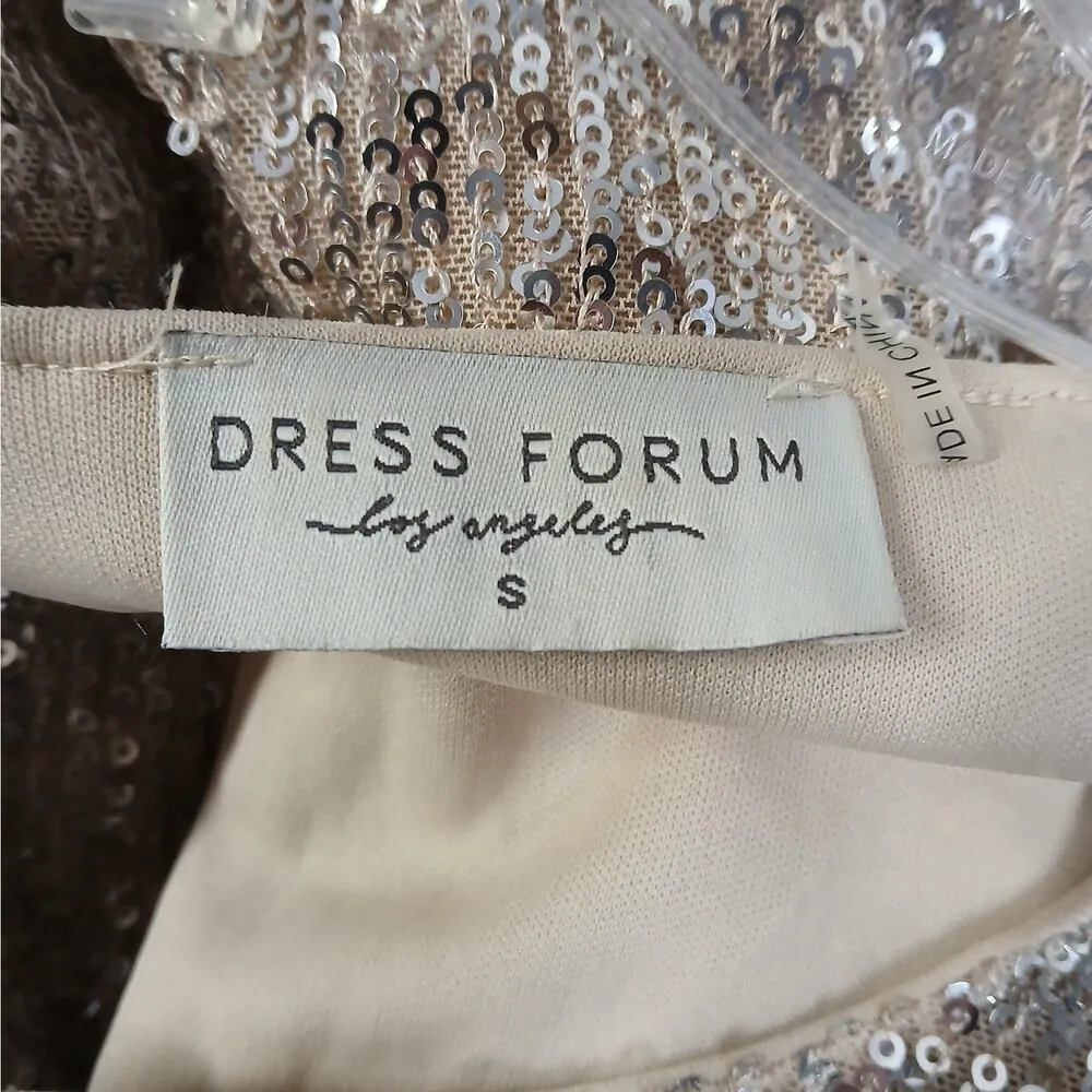 Dress Forum Sequin Dress Women Small Gold Special Occasion Formal Party Wedding - Image 9