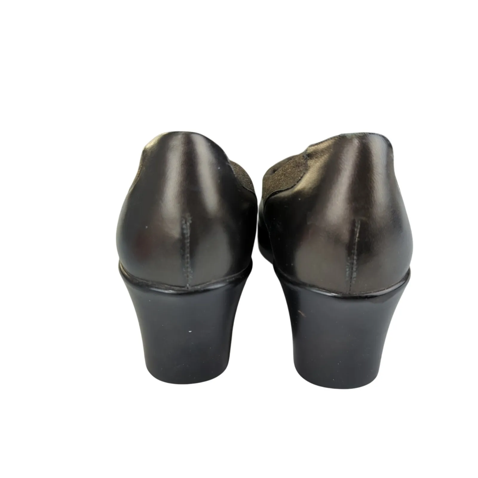 Vintage Munro American Walking Wedge Heel Loafers Women's Size 9 Brown Black‎ - Image 6