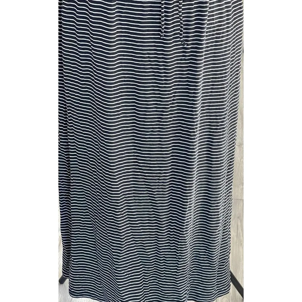 Maurices 24/7 Womens Dress Sz Small Stripe Midi Short Sleeve Preppy Minimalist - Image 12