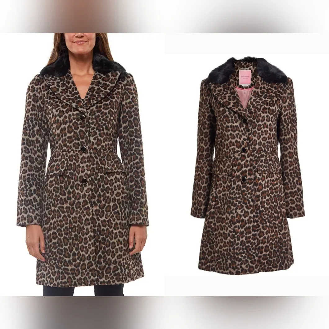 Kate Spade  Leopard Print Coat - Image 2