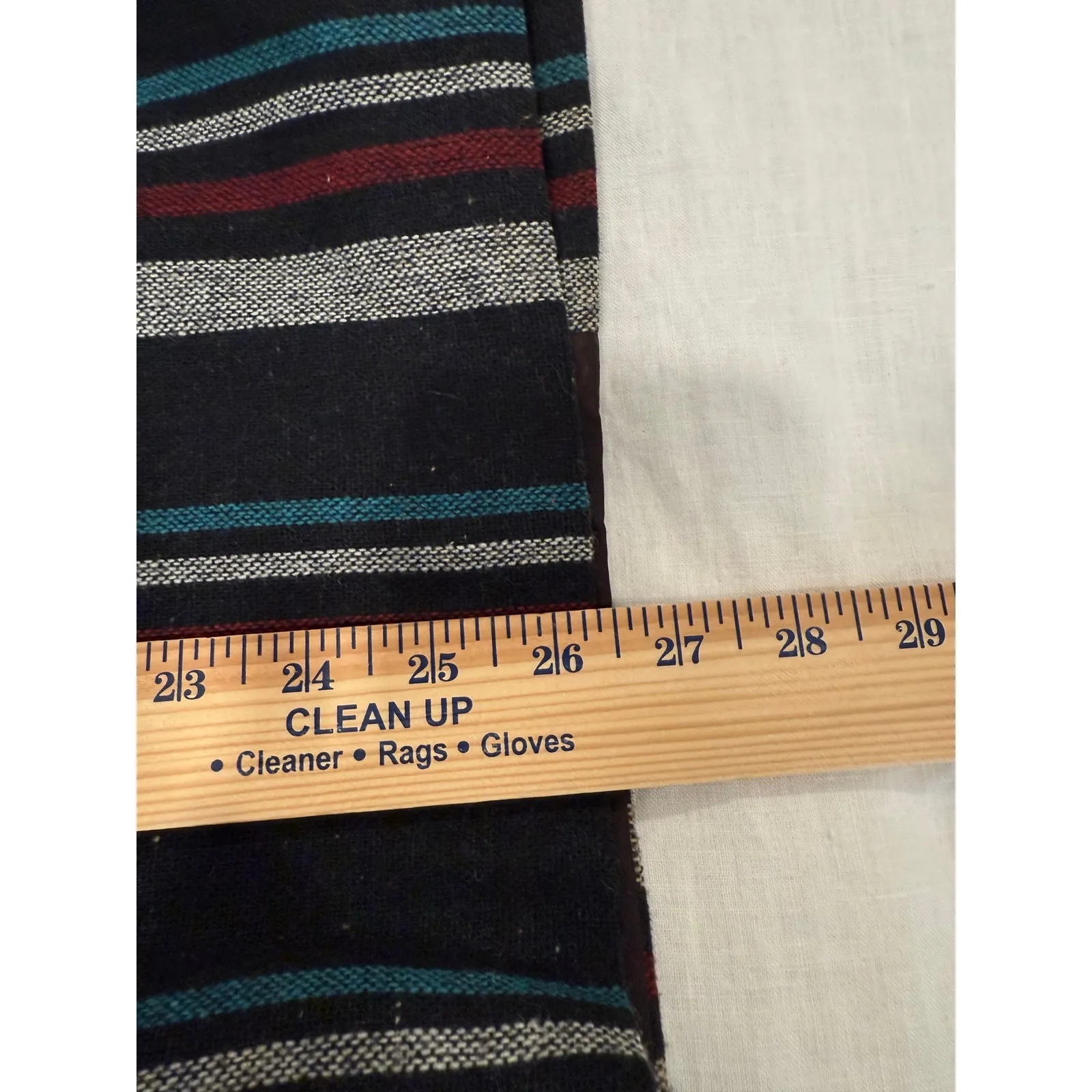 Vintage Raywood and Stein Long Sleeve Striped Button Wool Jacket Medium Blue - Image 9