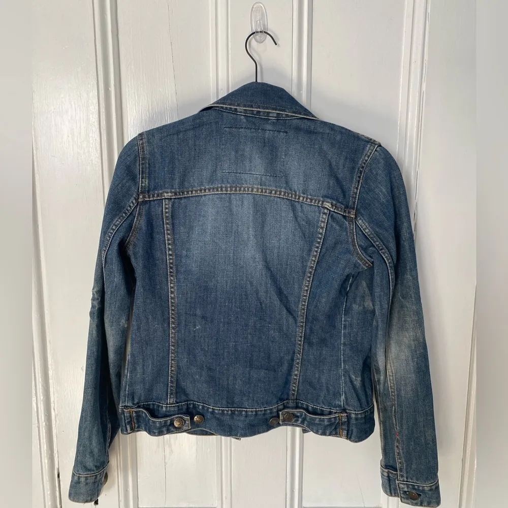 H&M LOGG Distressed Jean Jacket - Image 4