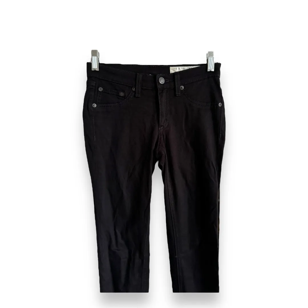 Rag & Bone Womens Jeans‎ Sz 24 Black Plush Legging Style Pants W15030163 - Image 5