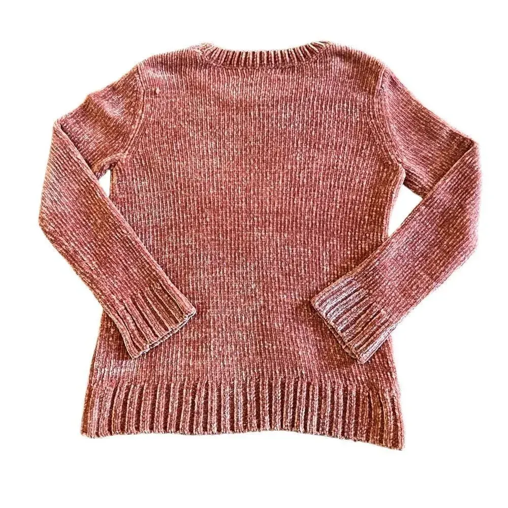 Orvis Ladies Crew neck Chenille‎ Sweater Size Small - Image 4