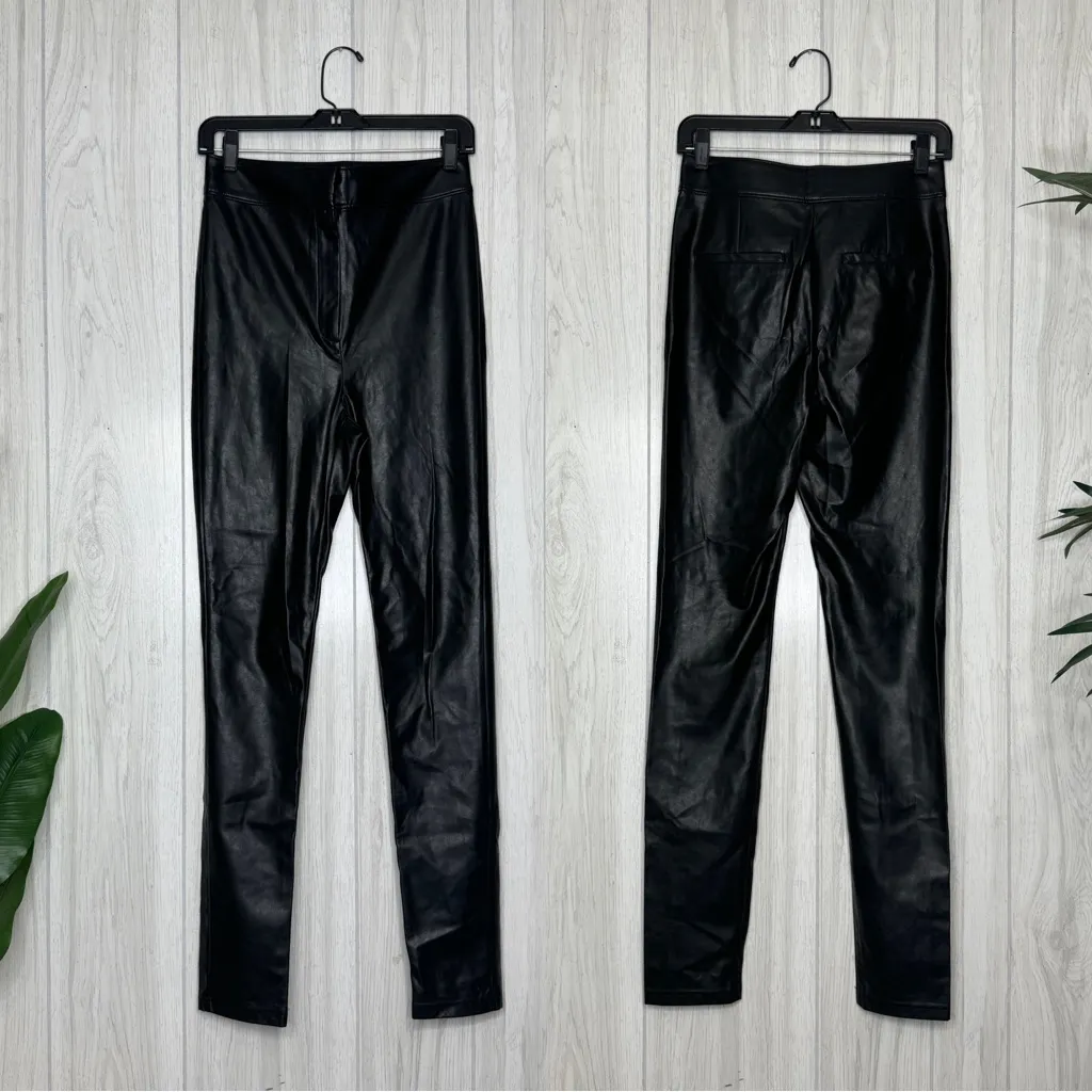 Aritzia Babaton Caspain Skinny Pants Vegan Faux Leather size 6 - Image 3