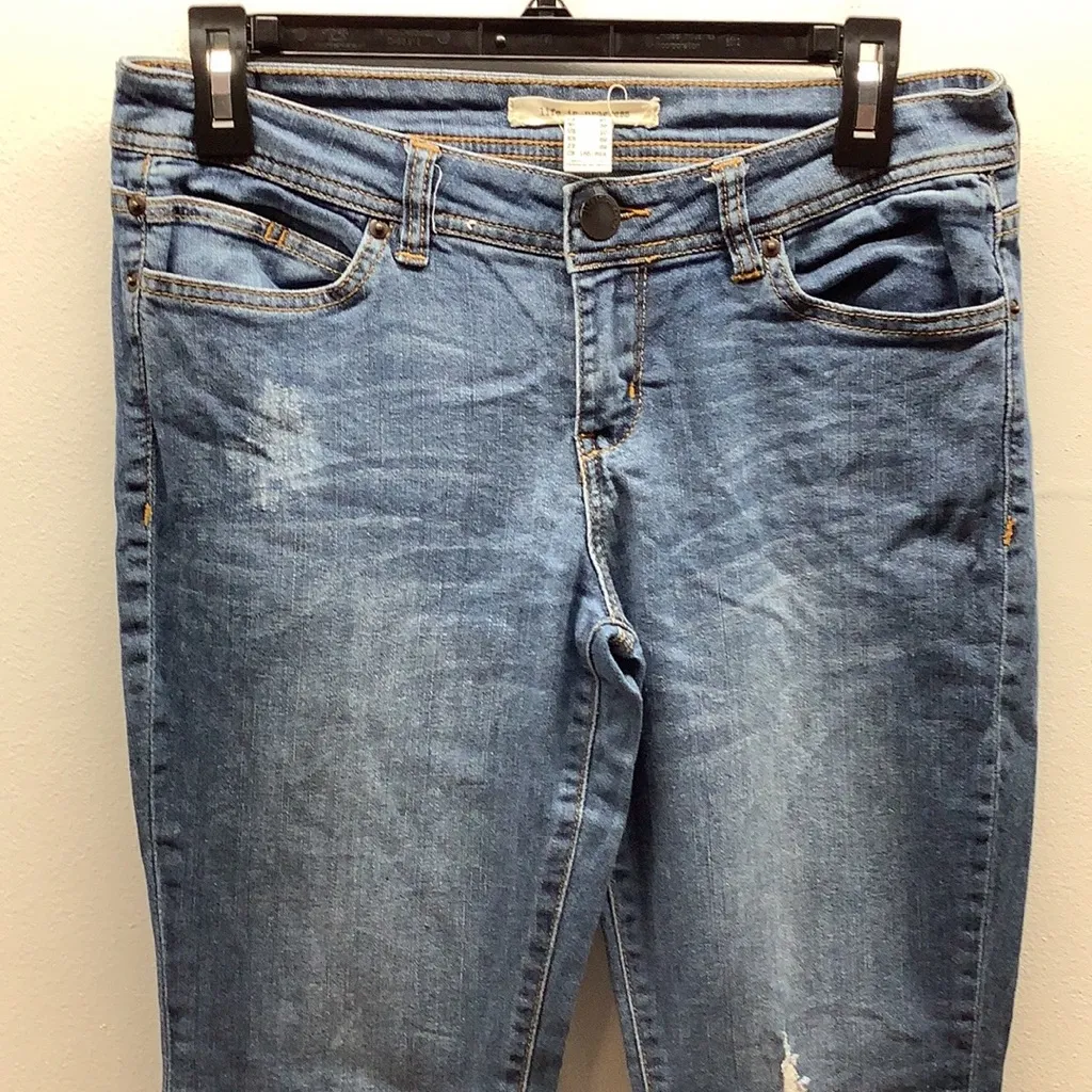 Life In Progress Size 27 Distressed Denim Jeans. Preloved. - Image 8