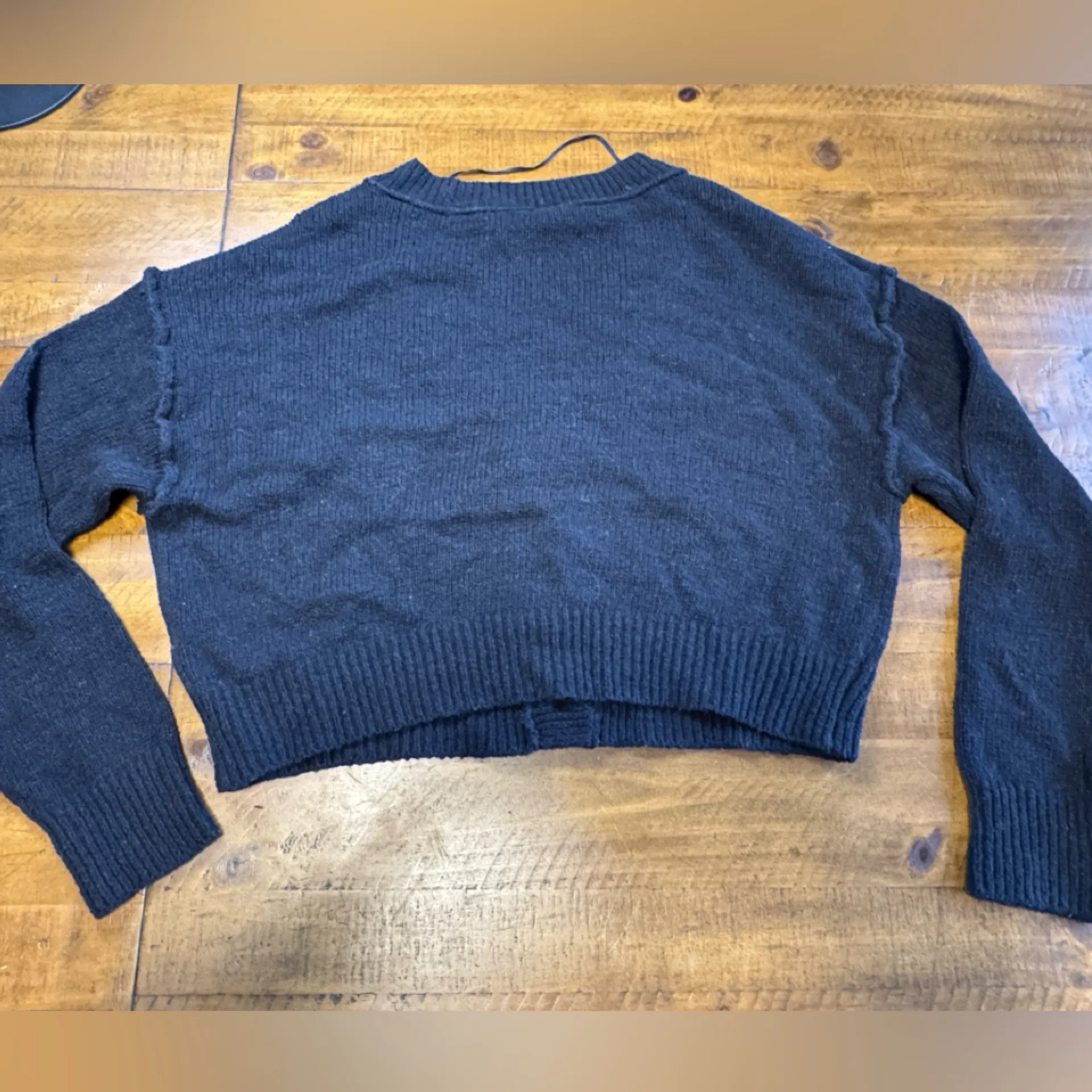 Abound Nordstrom black button Cropped Cardigan size M NWT - Image 6