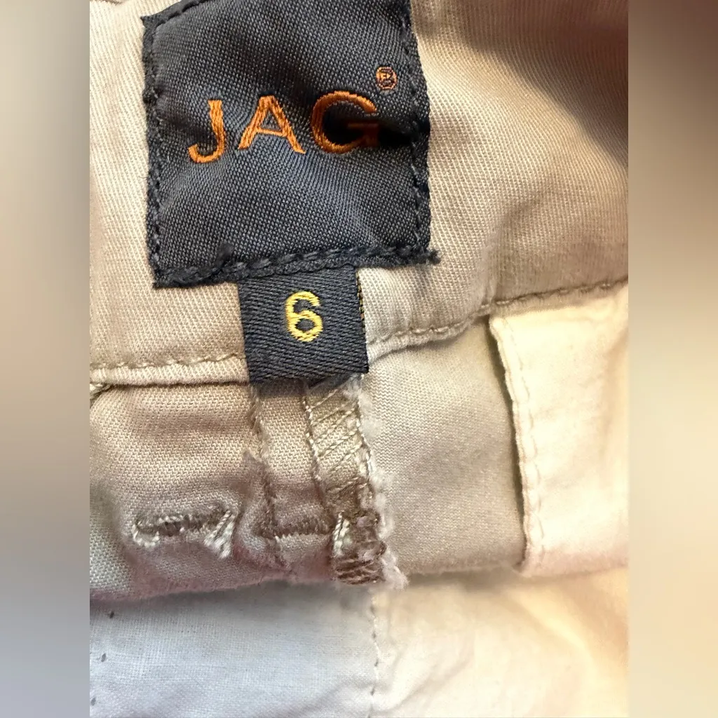 NWT JAG Womens Petry Trousers Khaki /Oyster Shell Size 6 - Image 6