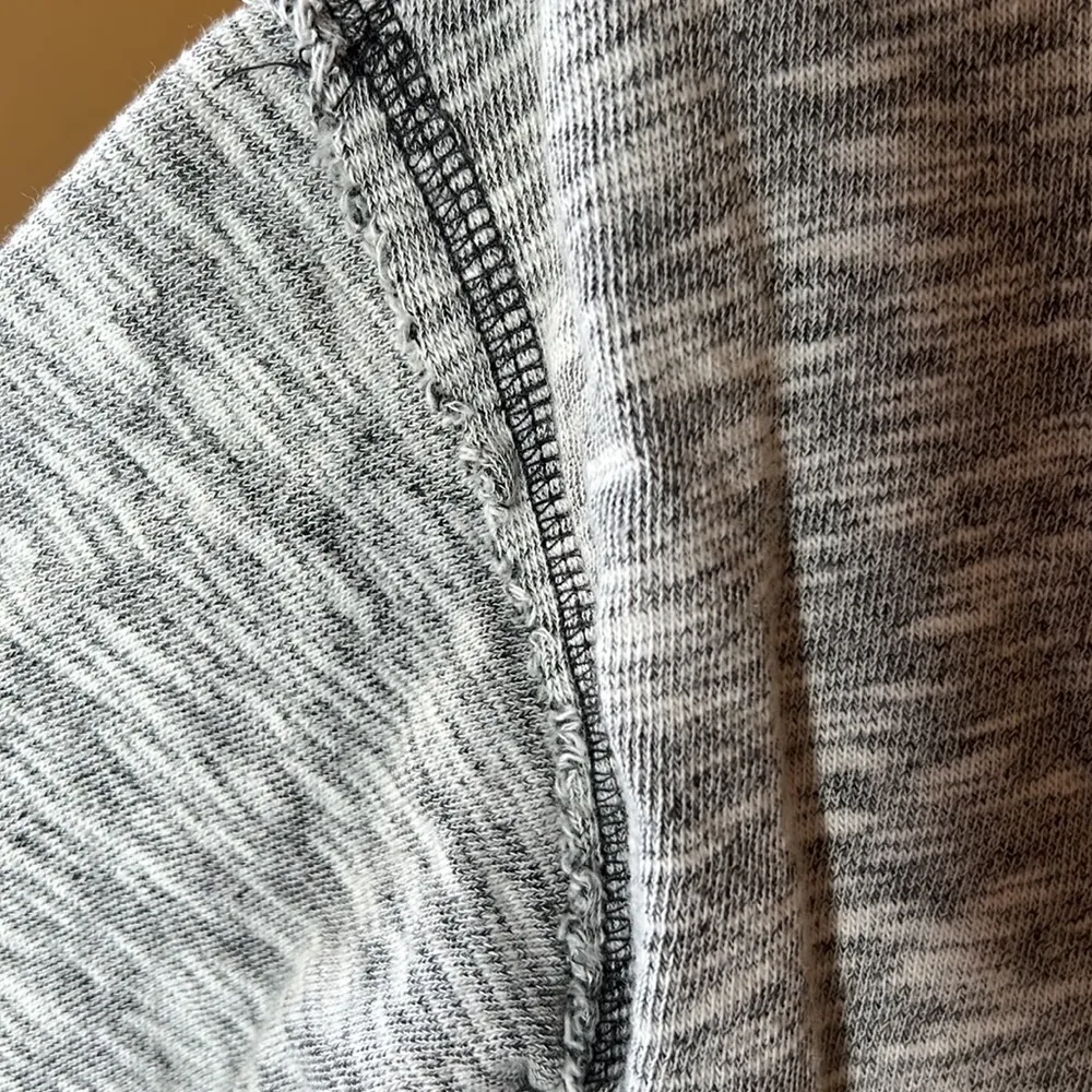 Free People We The Free Oversized Marble Knit Sweater w/ Front Pocket Gray Sz S - Image 10