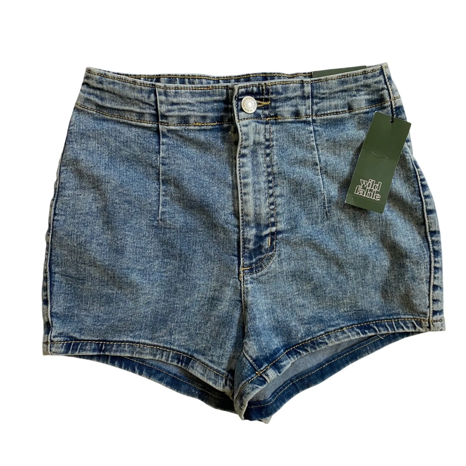 Wild Fable Women's High Waisted Denim Shorts Acid Wash Size 2 NWT - Image 5