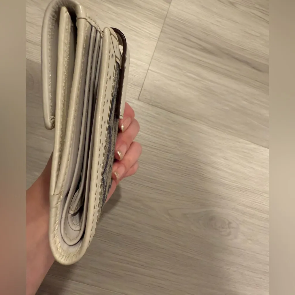 Coach denim blue and white y2k Wallet - Image 7