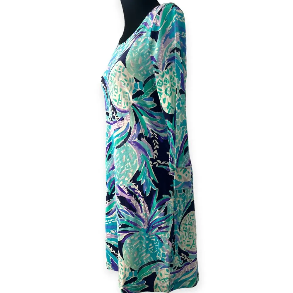 Lilly Pulizer | M | Hollee Shift Dress Style 30059 Alotta Colada Back Cutout - Image 5