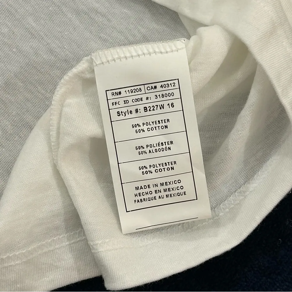 2017 NHL  LA All Star Reebok Official Logo Cap Sleeve White T-Shirt Women's L - Image 8