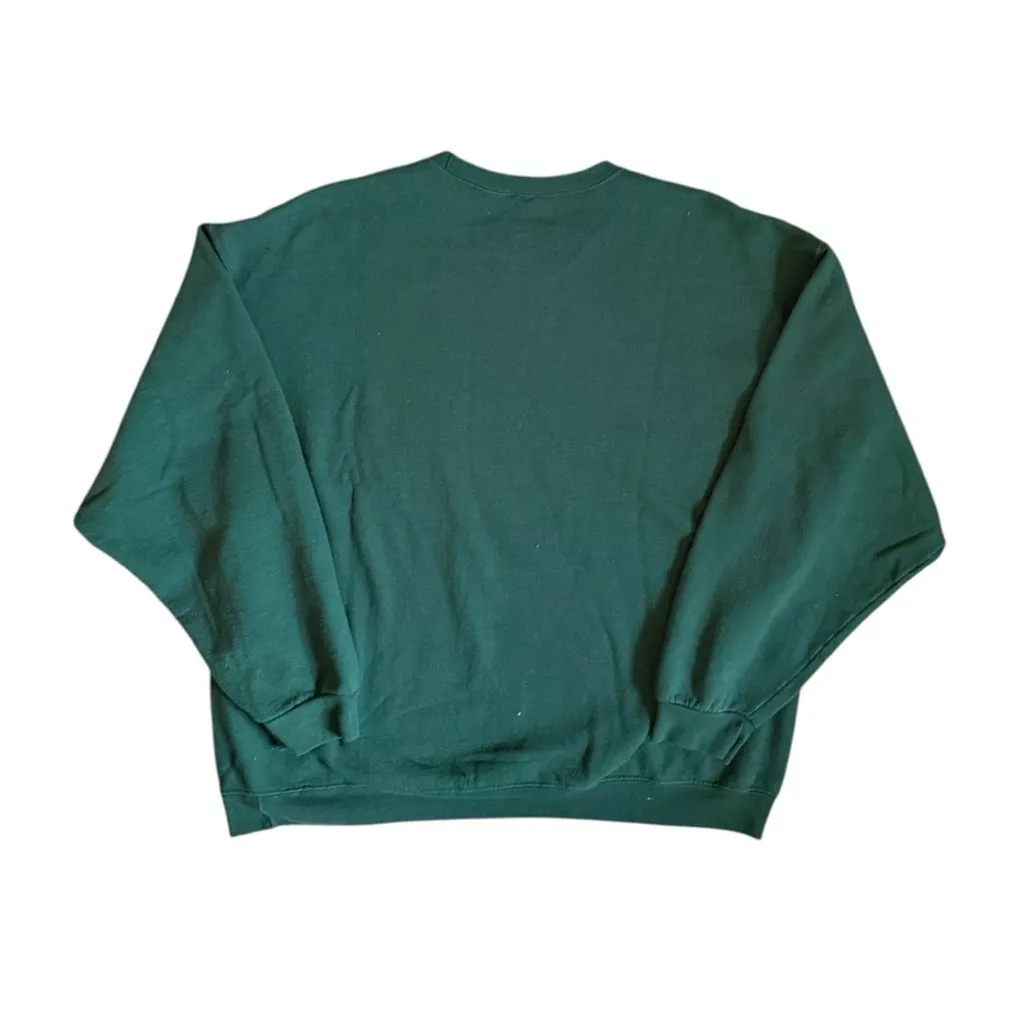 Vintage Y2K Snow Many Friends Mindy Cain Holiday Sweatshirt 2X | 1999 Winter - Image 4