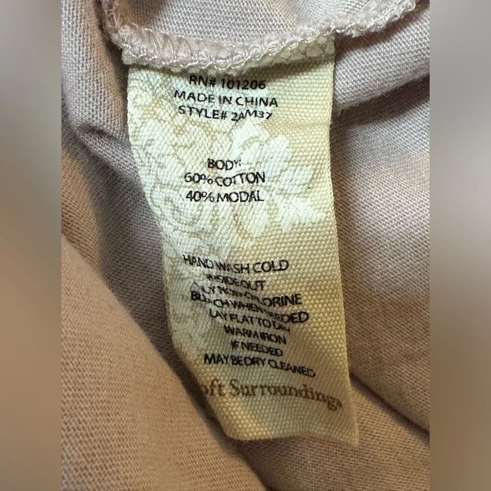 Soft Surroundings Carmen Short Cape Top Size M Purple - Image 9