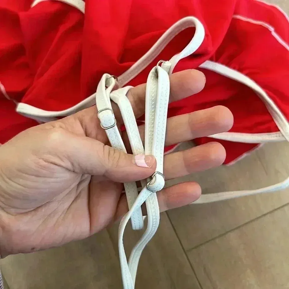 Lovers + Friends Red Chica One Piece Swimsuit Sz S - Image 9