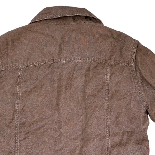 Nomadic‎ Traders Brown Button Down Jacket With Decorative Cuffs and Pockets Sz M Size M - Image 12