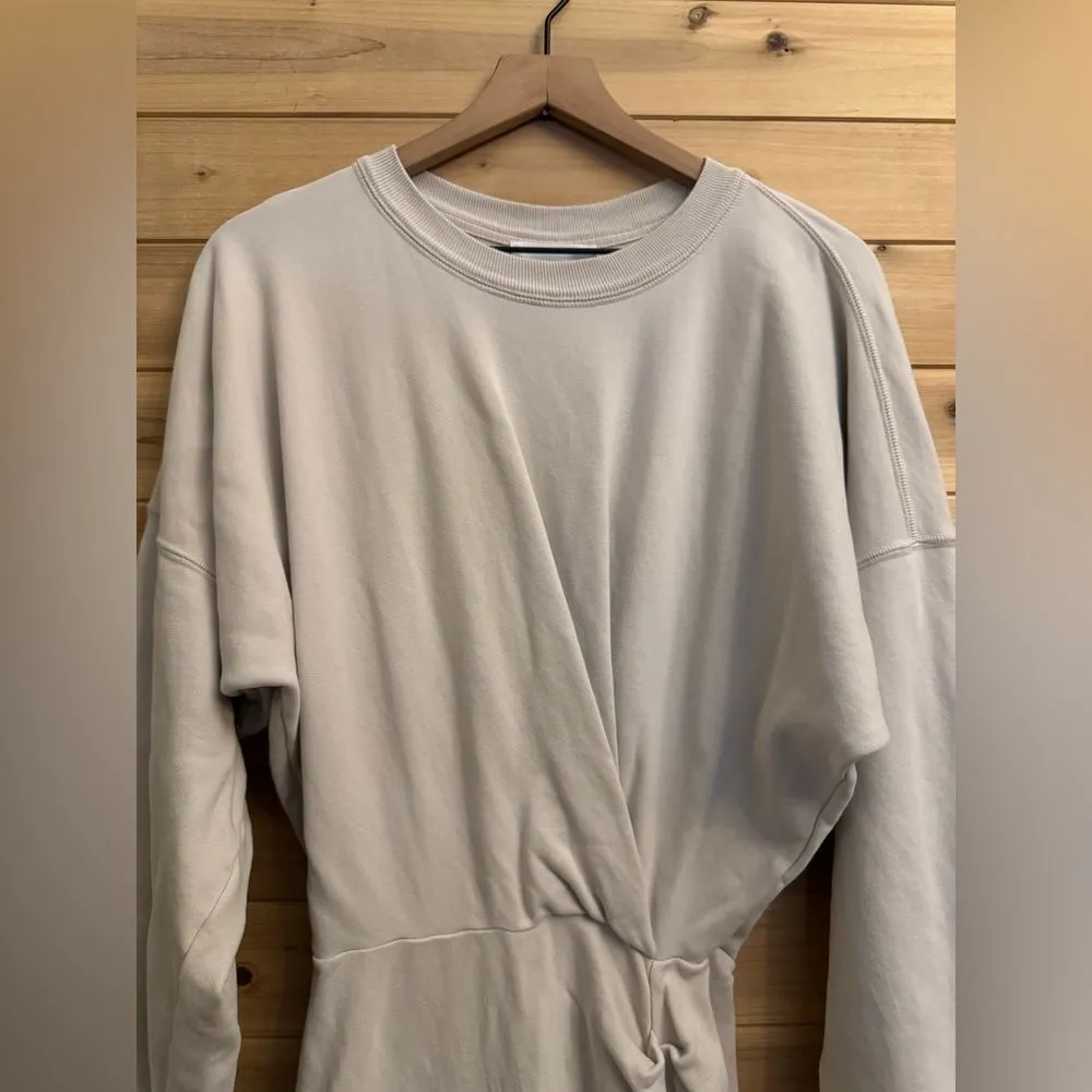 Marant Etoile Sz 36/4/S Sweatshirt Jersey Cotton Drop Shoulder Midi Length Dress - Image 4