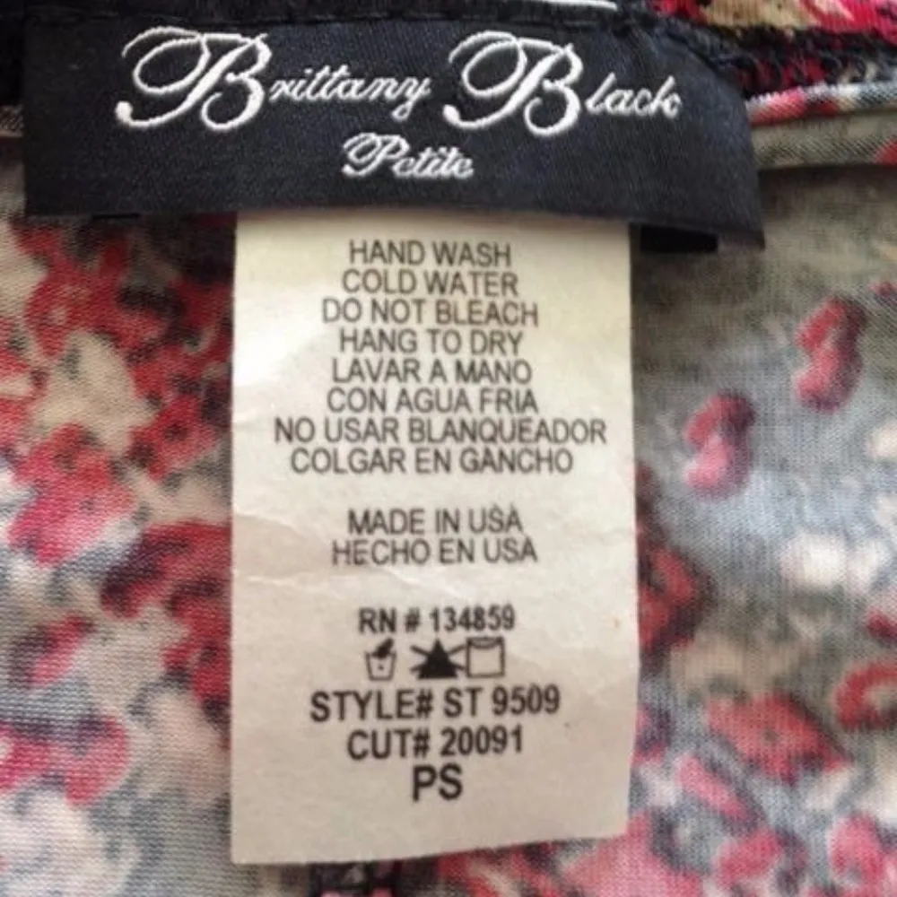 Brittany Black Red Black Herringbone Top Crystals Size undefined - Image 8