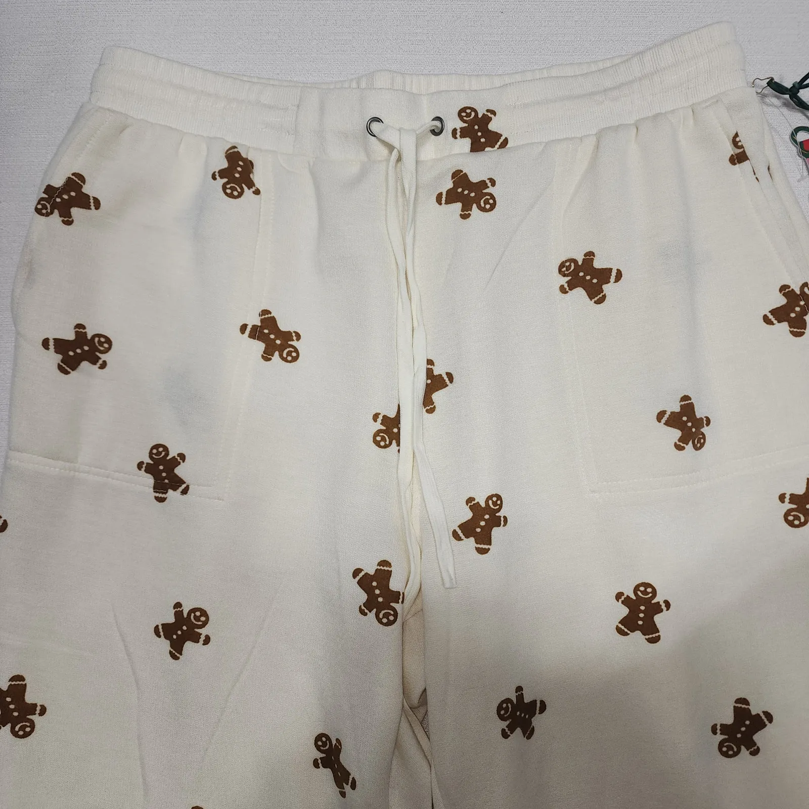 Ginger bread man sweatpants women's XL W36'' X L40'' White - Image 2