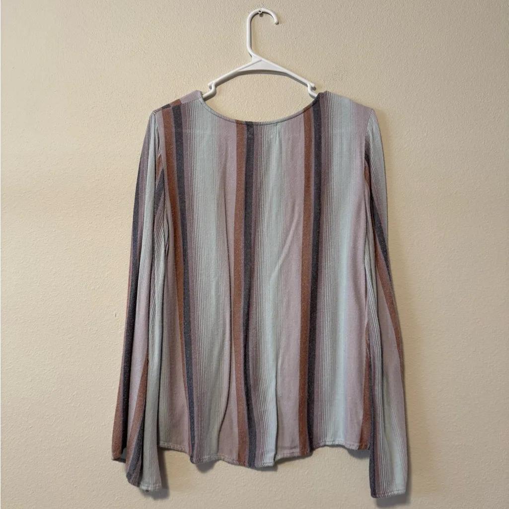 Cloth & Stone Multicolor Striped Blouse - Image 3