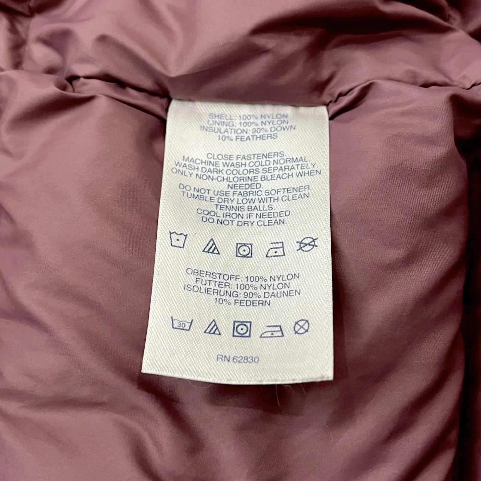 Lands End Down Puffer Jacket Plus Size 1X 16 18 W Wanderweight Packable Coat - Image 9