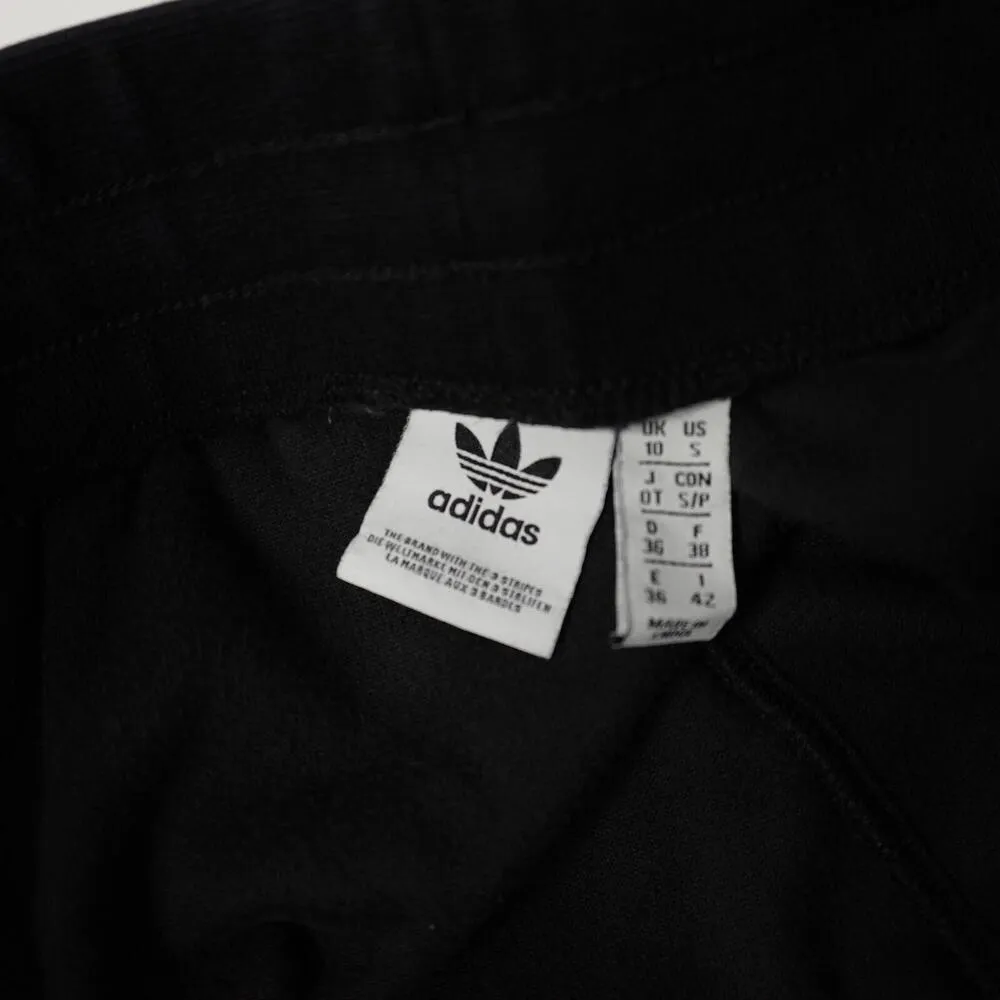 Adidas Joggers Womens S Black Velour Trefoil Stripes Y2K Track Warm Up‎ 27x27* - Image 5