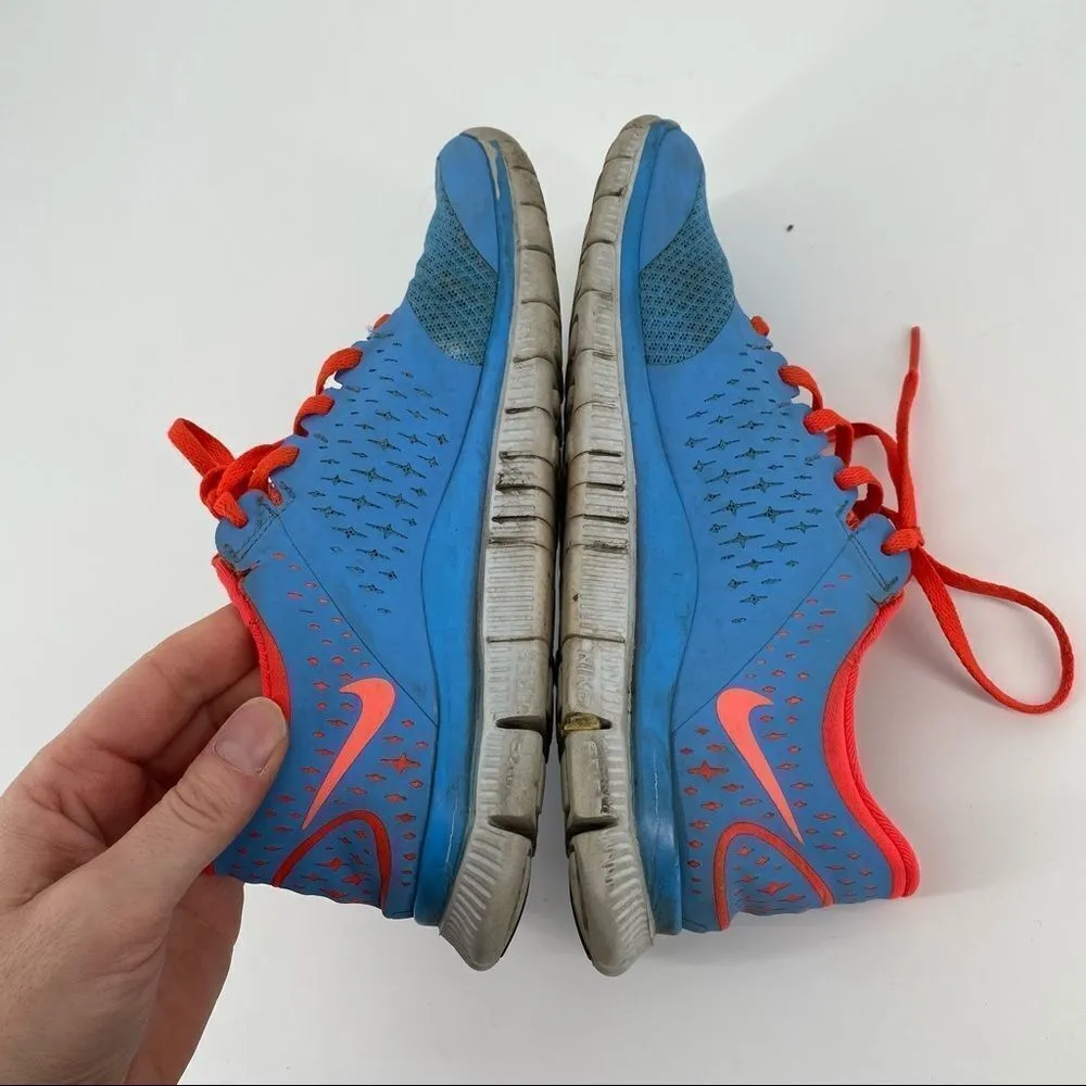 Nike  Free 4.0 V2 - red and‎ light blue size 8 - Image 6