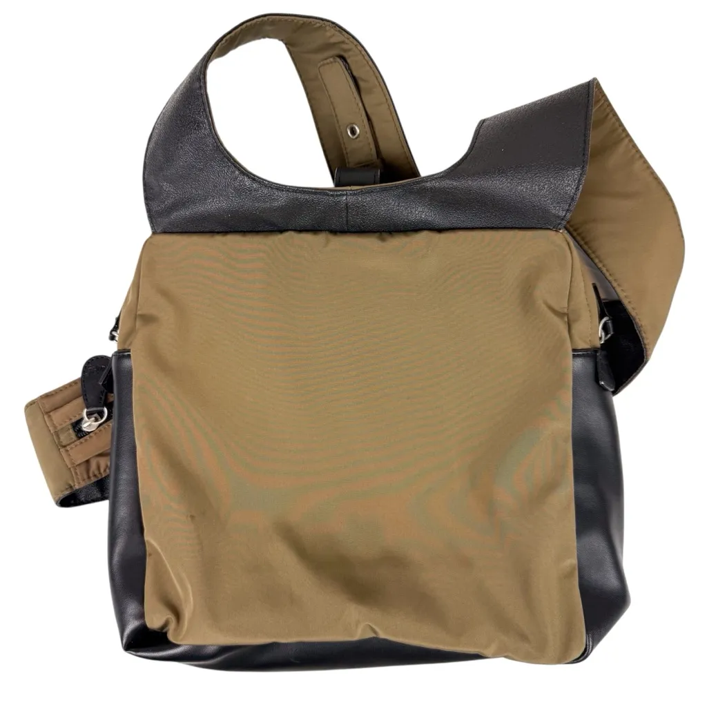 Ameribag New Yorker Messenger Crossbody Travel Bag Taupe Brown Tan - Image 5