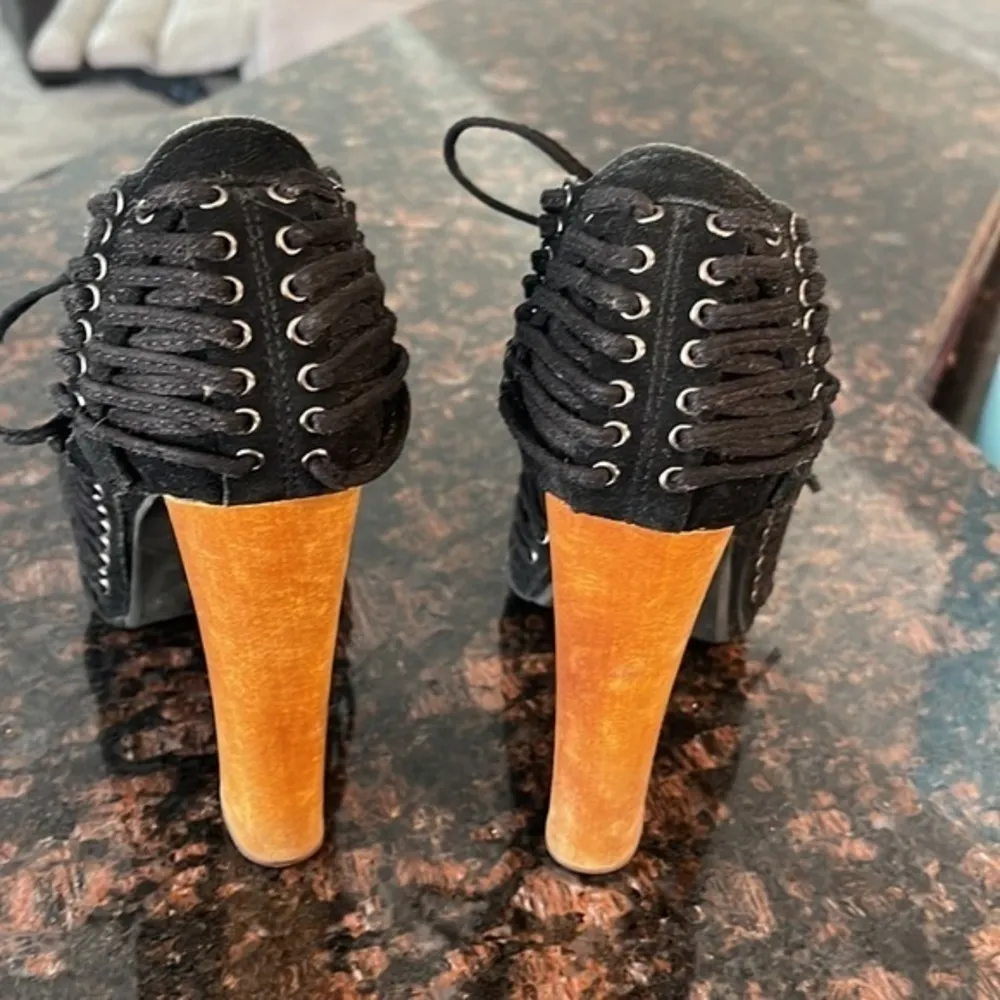 Jeffrey Campbell Handmade Havana last  laced platform heels - Image 3