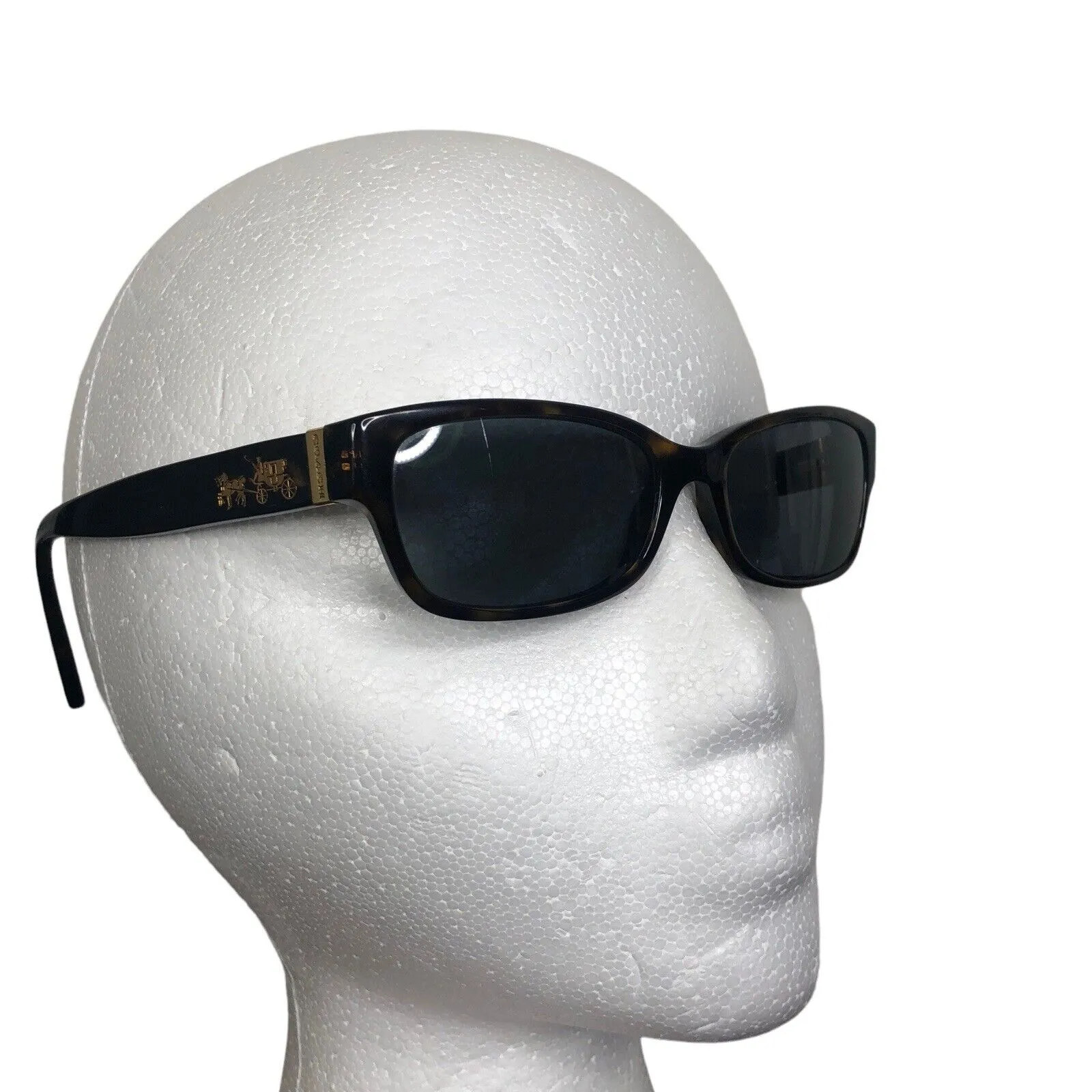 Coach  HC 6078 Eyeglasses FRAMES With Case 5120 Dark Tortoise 52.16.135 *READ* - Image 4