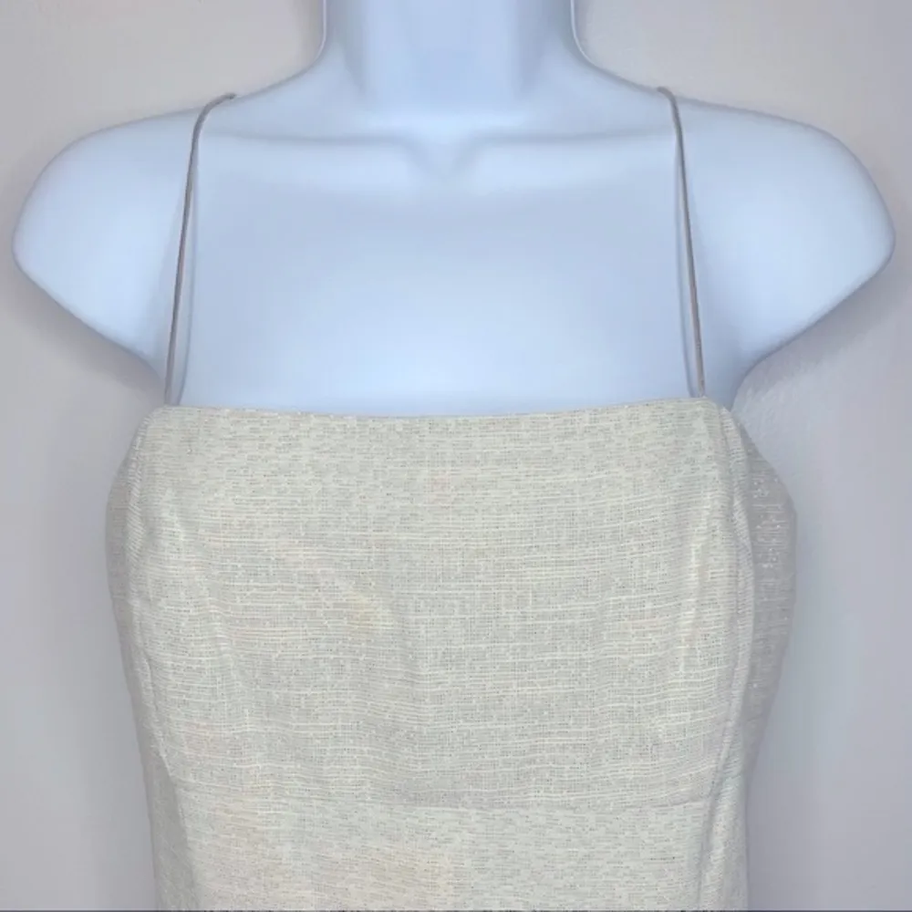 LOFT Tan Beaded Dress - Image 3