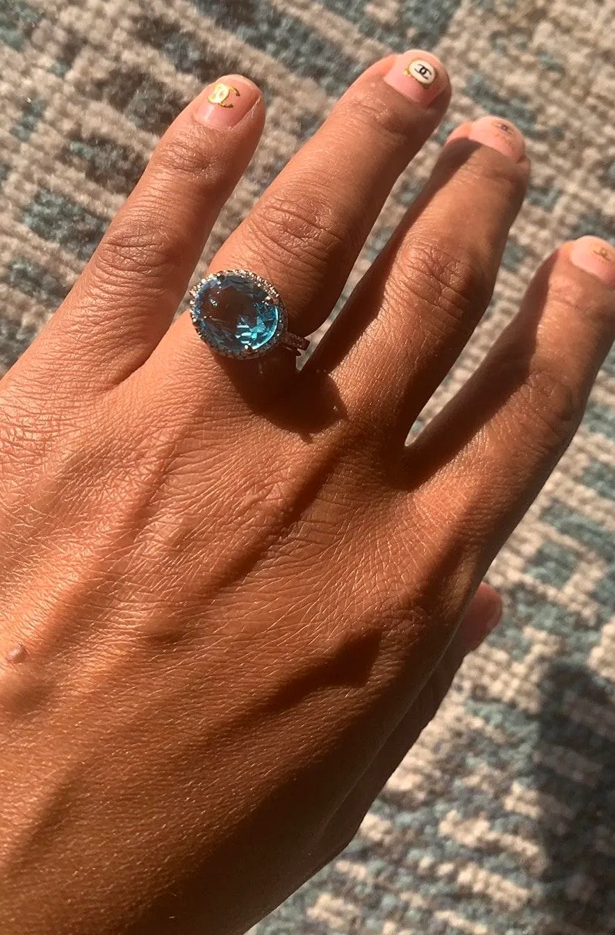 Beverly Hills Boutique Ring... Blue - Image 4