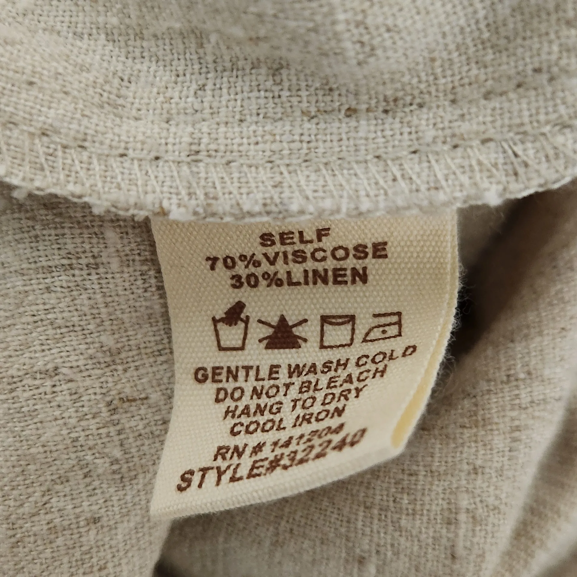 Hem and Thread Natural Jumpsuit with Open Back Size Small NWT - Image 7