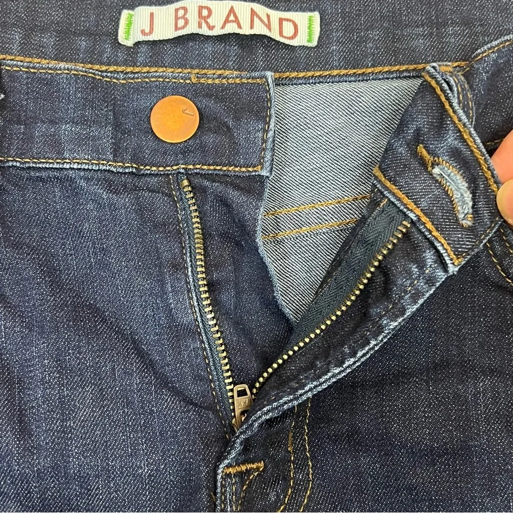 Lexington Mid Rise Flare Boot Cut Jeans Dark Washed Size 28 - Image 9