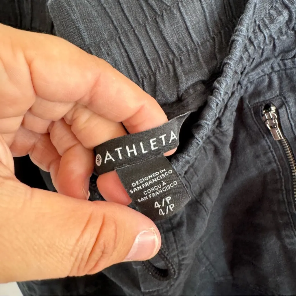 Athleta Cabo linen jogger size 4P (petite) - Image 7