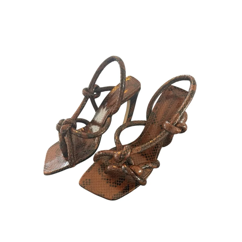 NWT Bottega Veneta Brown Leather Jimbo Sling Back Sandals EU Size 38.5/US 8.5 - Image 2