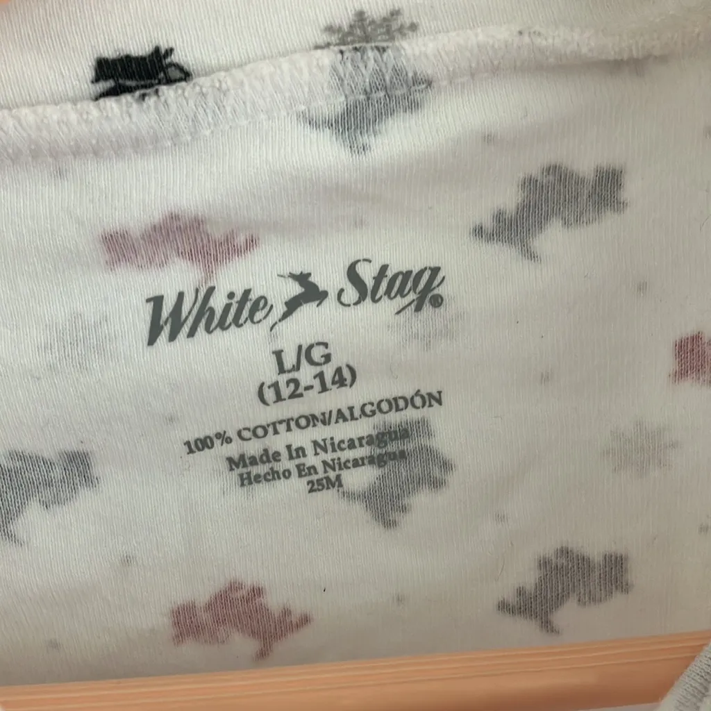 FINAL MARKDOWN White stag mock neck tee large - Image 3