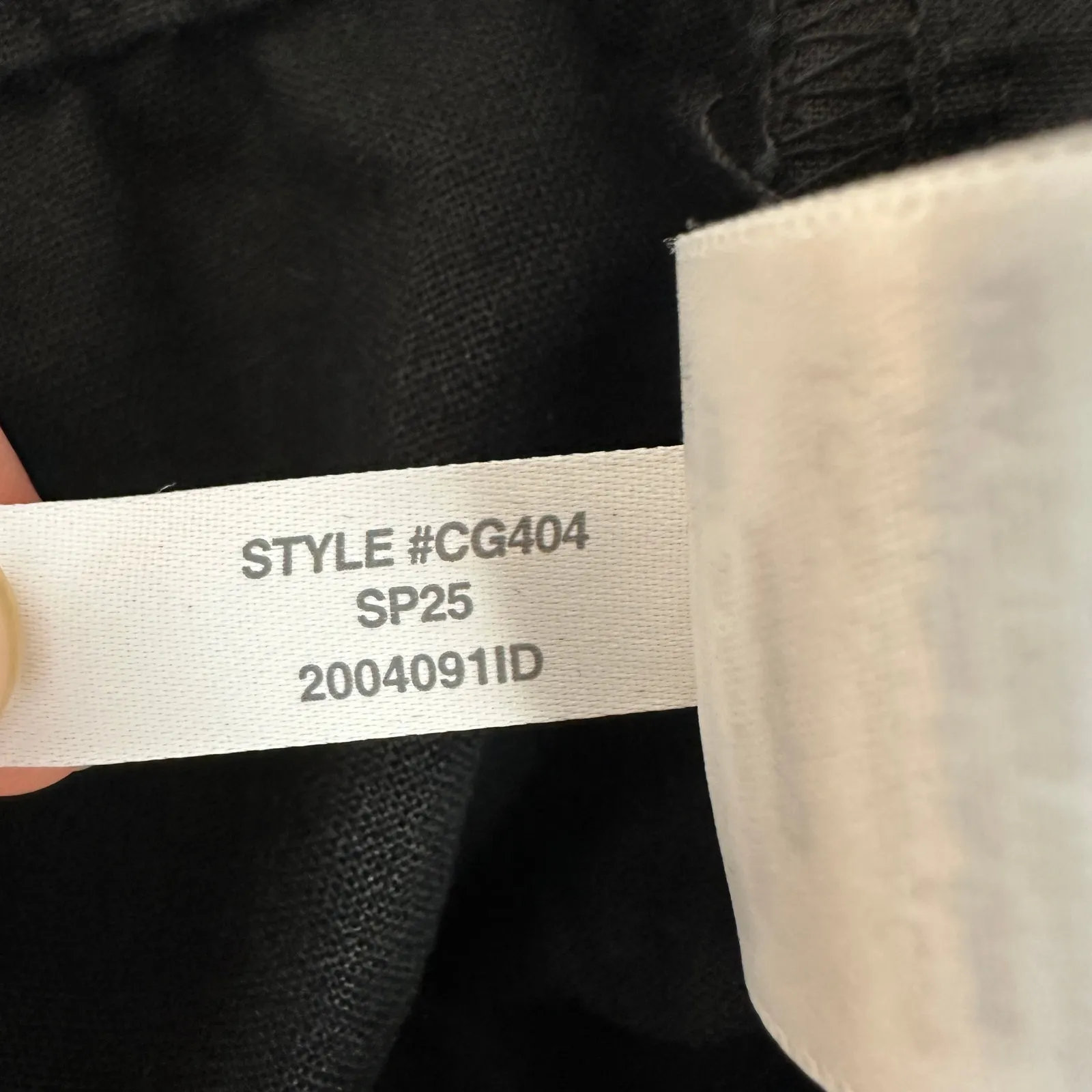 J.Crew Tall Linen Blend Slim Wide Leg Drawstring Pant Pockets Black 20 T NWT - Image 13